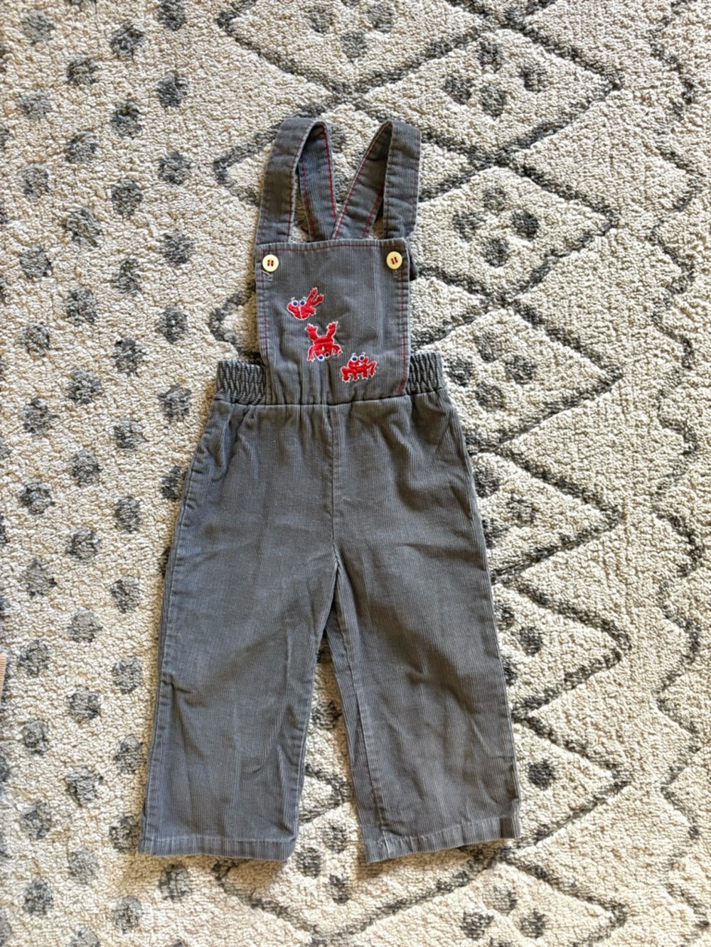 Vintage Donmoor frog corduroy overalls